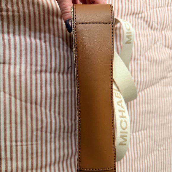 Michael Kors Tan and Brown Logo Crossbody Bag - Picture 2 of 11